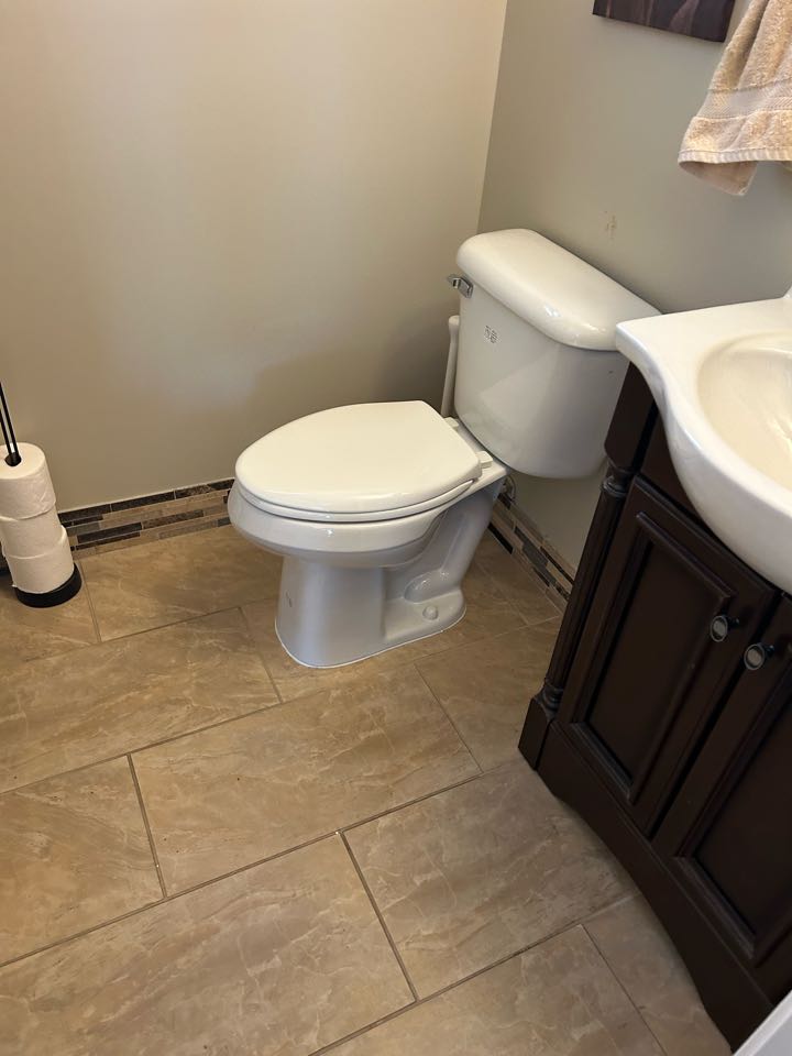 Installed toilet 