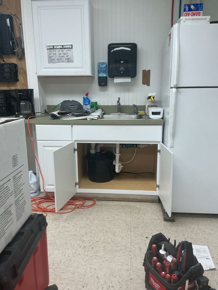 Installed new sink basin and pump with a new check valve in Richmond Installed new sink basin and pump with a new check valve in Richmond