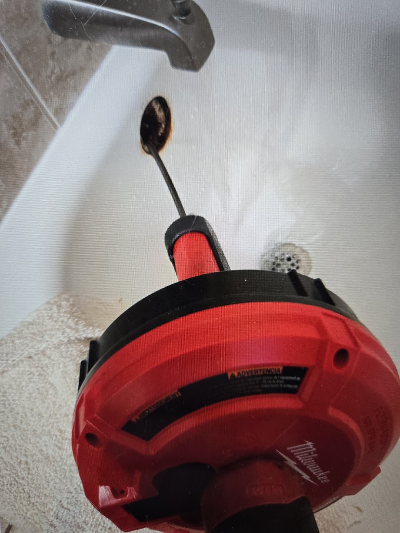 cabled through the tub drain line in the main bathroom. Saint Clair Shores 