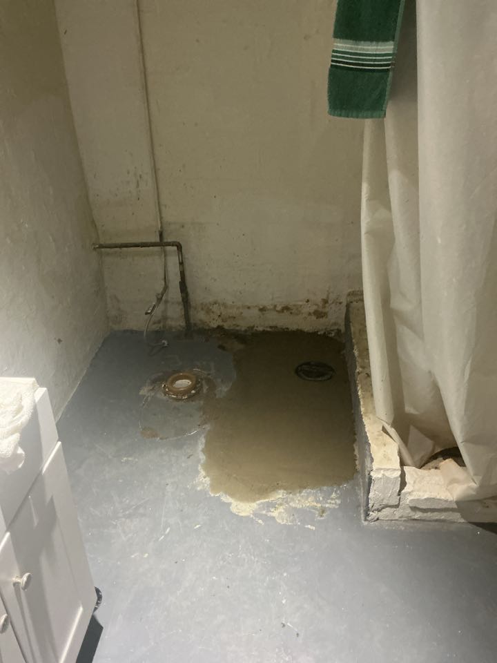 Repaired broken drain line under the basement floor in Wyandotte