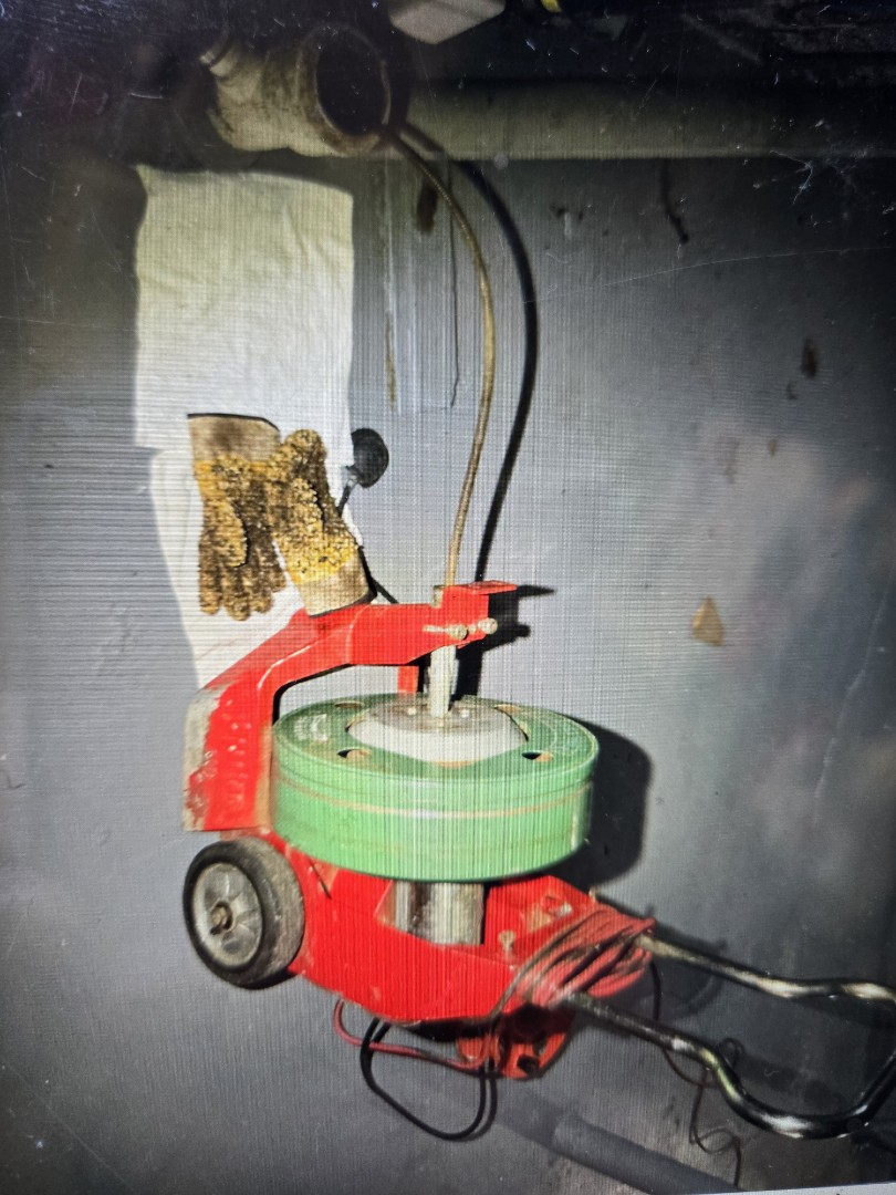 cabled through the main line at basement cleanout. Pontiac  cabled through the main line at basement cleanout. Pontiac