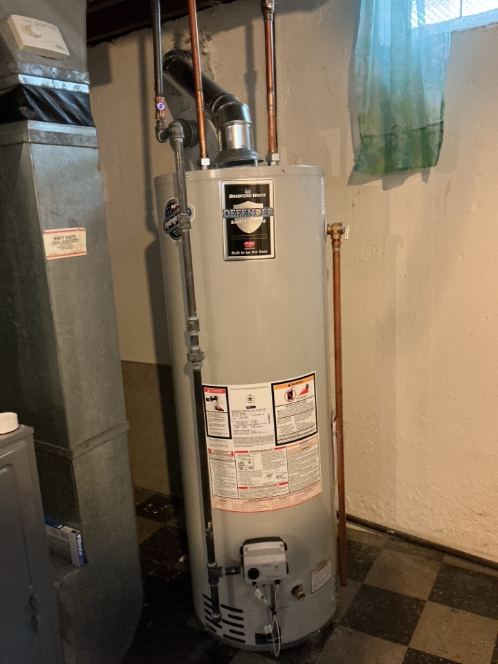 Disconnected and reinstalled gas line for water heater in Taylor mi