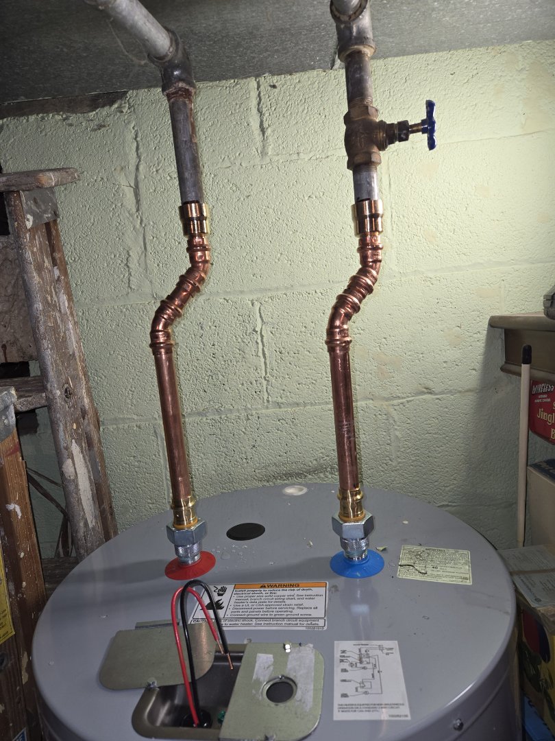 water heater install