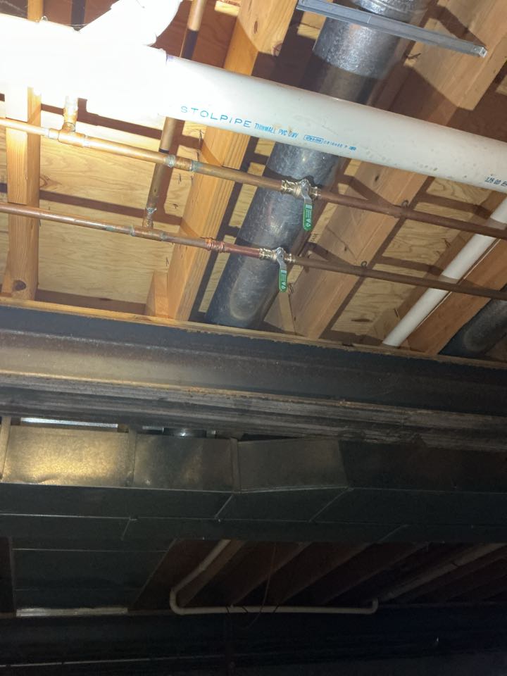 Installed two new shut off ball valves in Clarkston