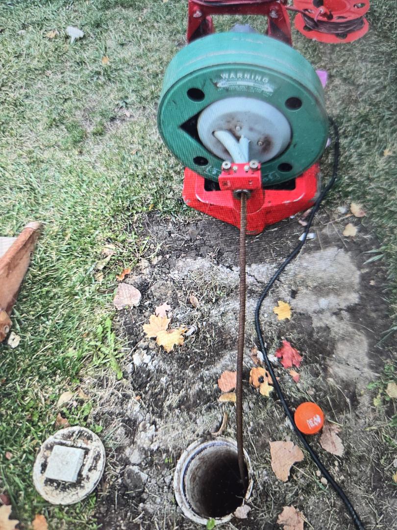 cabled through the main line at outside cleanout. Detroit 