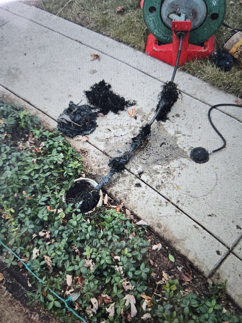 cabled through the main line at outside cleanout. Warren 