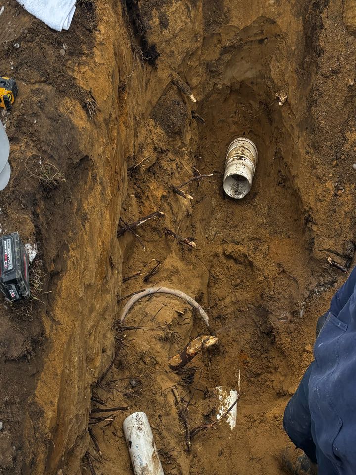 Removed section of main sewer drain Westland 