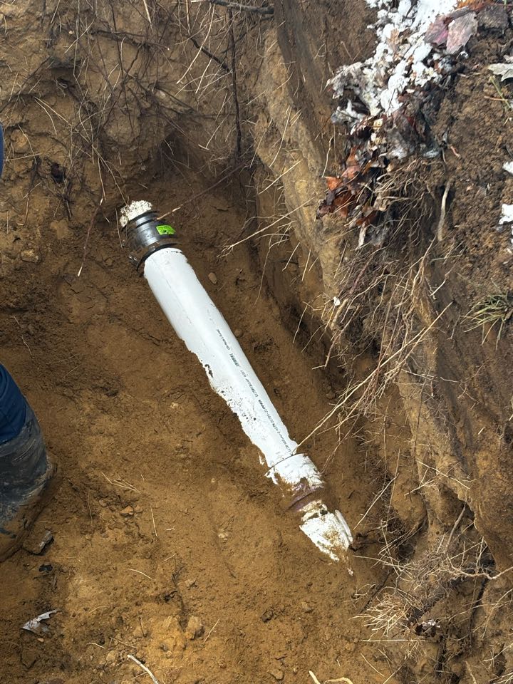 Installed new section of main sewer drain Westland 