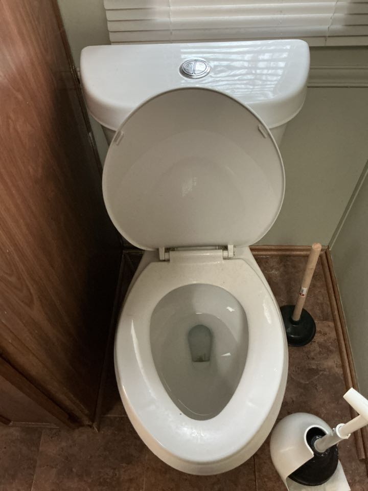 Augered toilet in Shelby Township