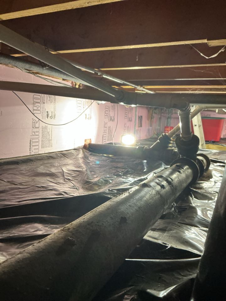 Estimate to replace sewer line in the crawlspace in Shelby Township