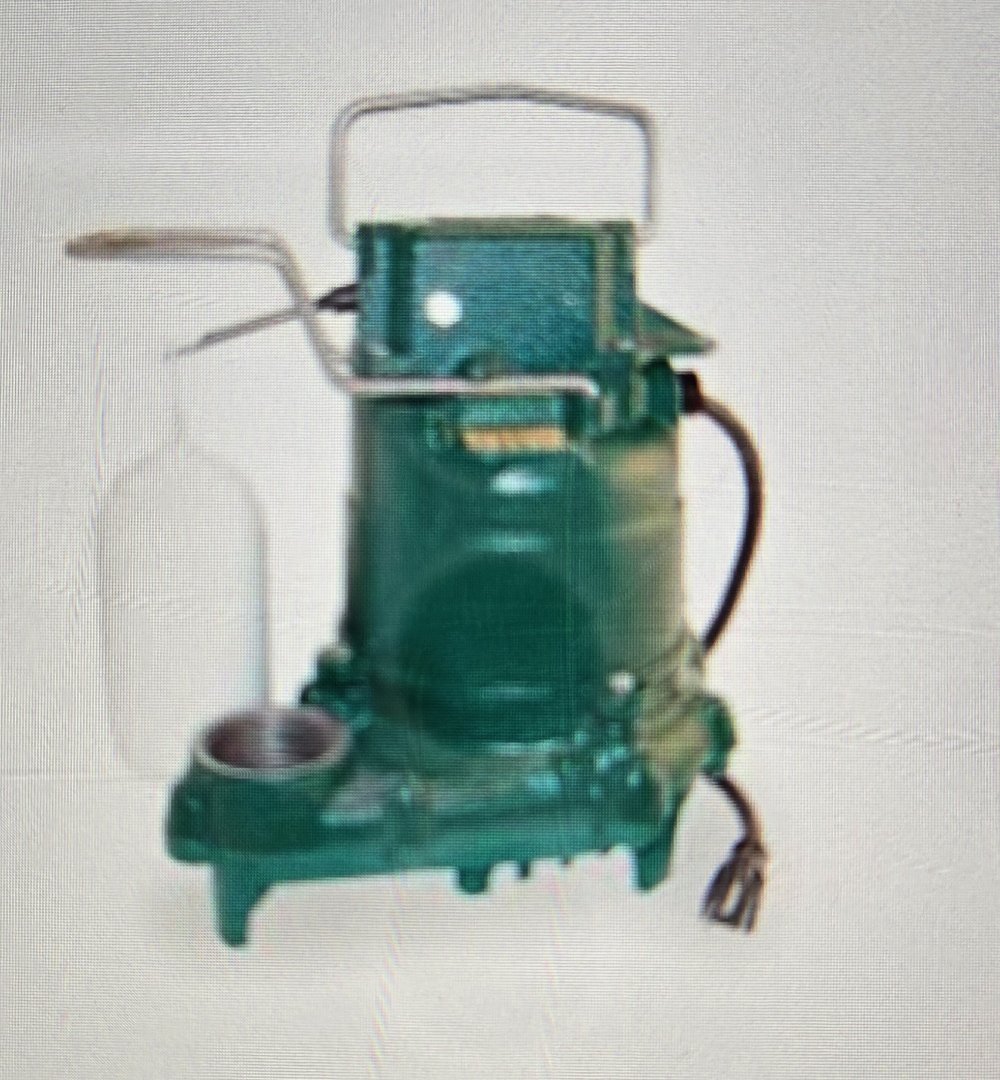 left estimate to replace the sump pump in the basement. Harper woods 