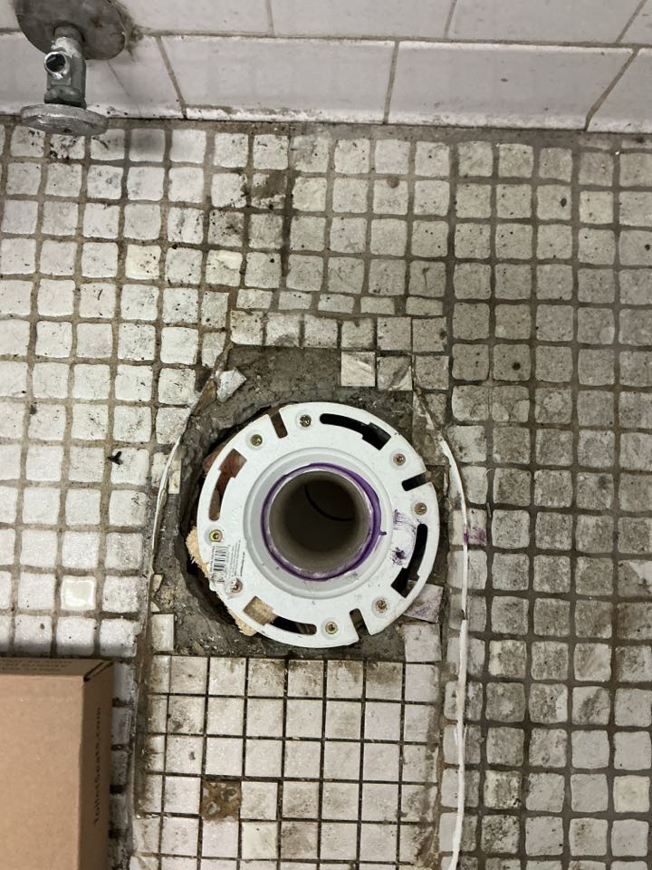Repaired pipe and replaced toilet flange in New Baltimore