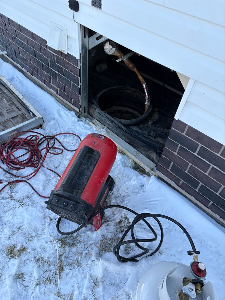 Unfroze water line to Mobile home. Lenox 