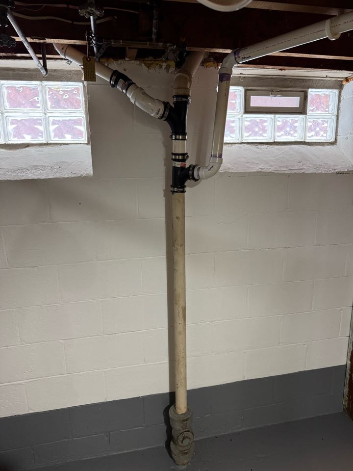 Cut out old kitchen drainline stack in Dearborn 