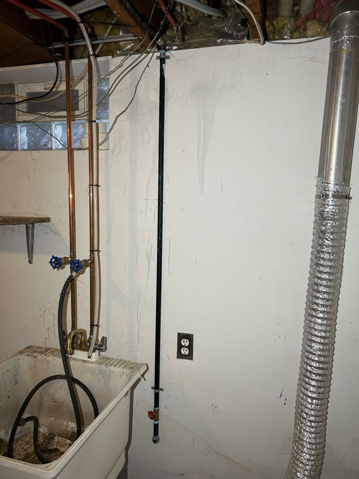 Gas line install