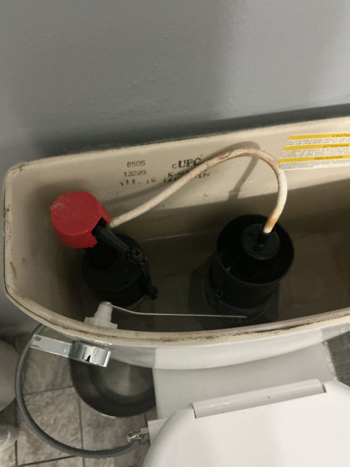 Replaced trip lever toilet handle in Northville