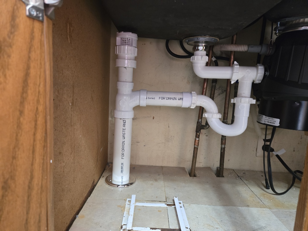 replacement of kitchen sink pipes 