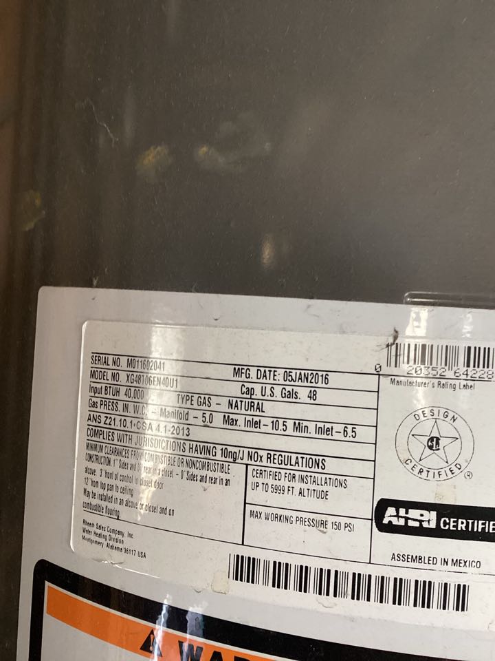 Water heater in style artistically, California for a single single family three bathroom house