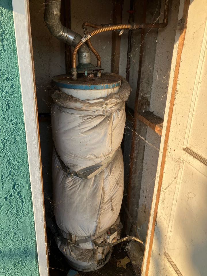 Water heater installation for single family home. 