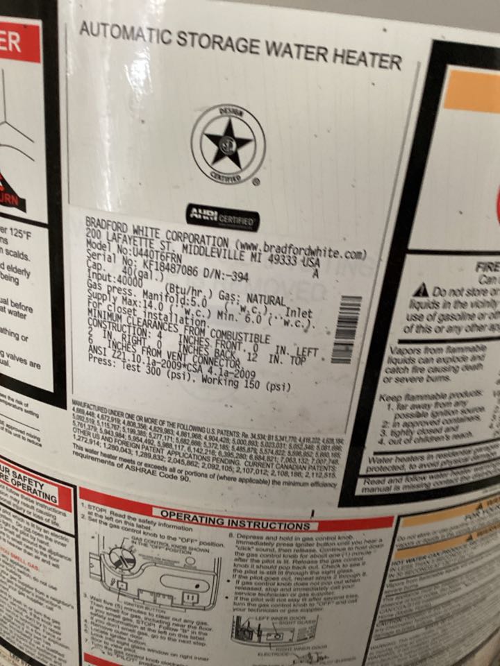 Water heater installed in Monrovia California for a single-family 2 1/2 bathroom