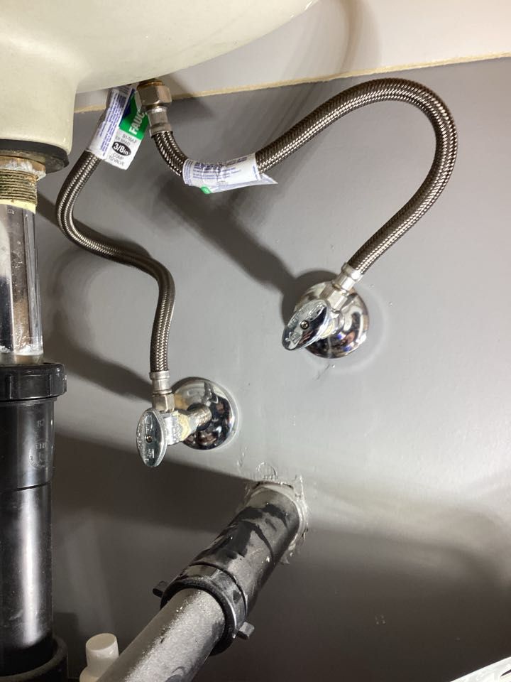 Install couple supply lines for the entire house in Monrovia, California for a single-family three bathroom house