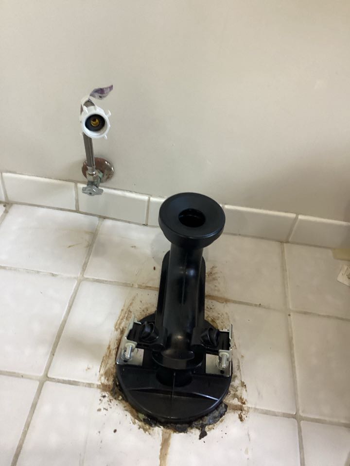 Install customer supply toilet in Arcadia, California for a single-family two bathroom house
