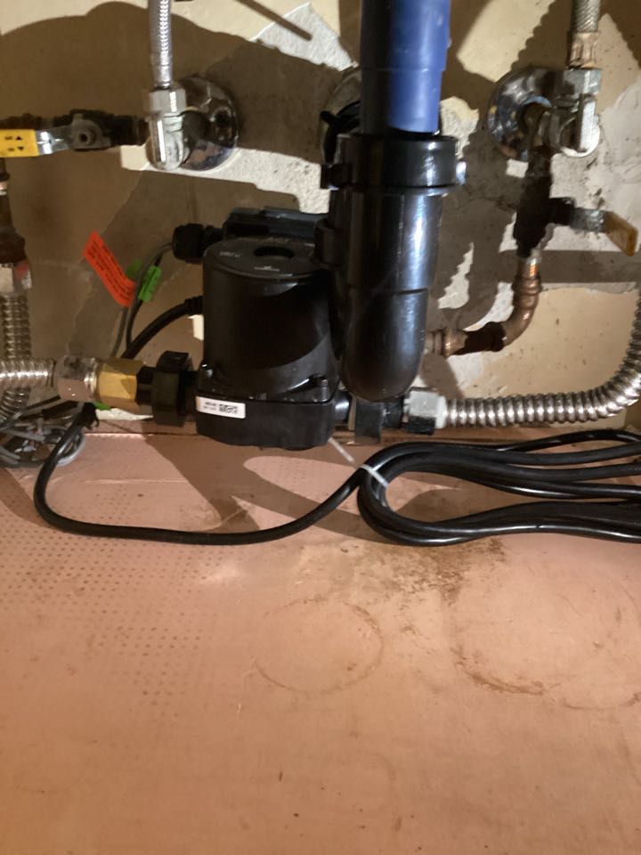 Install customer supply pump upstairs under the bathroom sink in the master bedroom, bathroom,