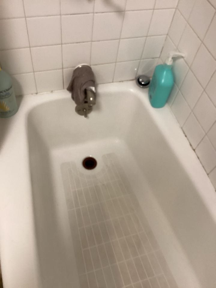 Upstairs hallway, bathroom sink and tub are backed up. Ran restored flow lines are clear and Huntington Beach California for a single-family two bathroom house.