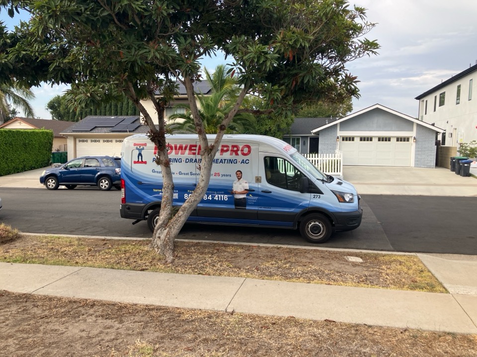 Power Pro plumbing out here in Irvine same-day service