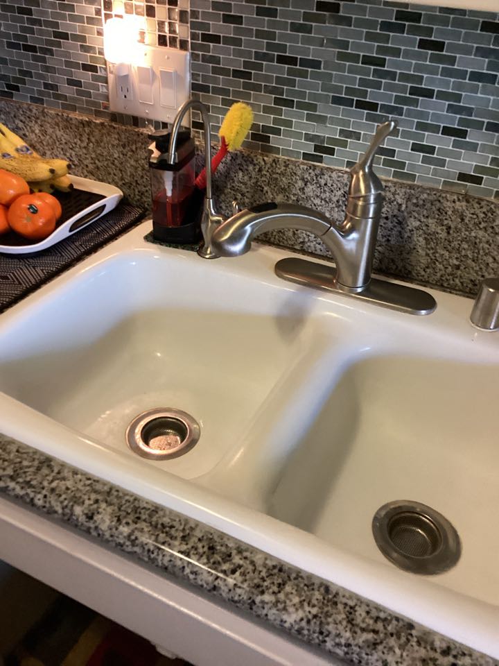 RO system and garbage disposal installed in Tustin California for a single-family two bedroom house