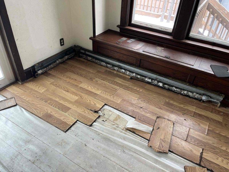 Performed comprehensive inspection of aging boiler system with focus on verifying functionality of multiple thermostats and zone controls as requested by customer. Documented condensation issues around pipe connections and noted potential floor damage near equipment that may require separate repair. Will prepare detailed estimates for recommended repairs/replacements.