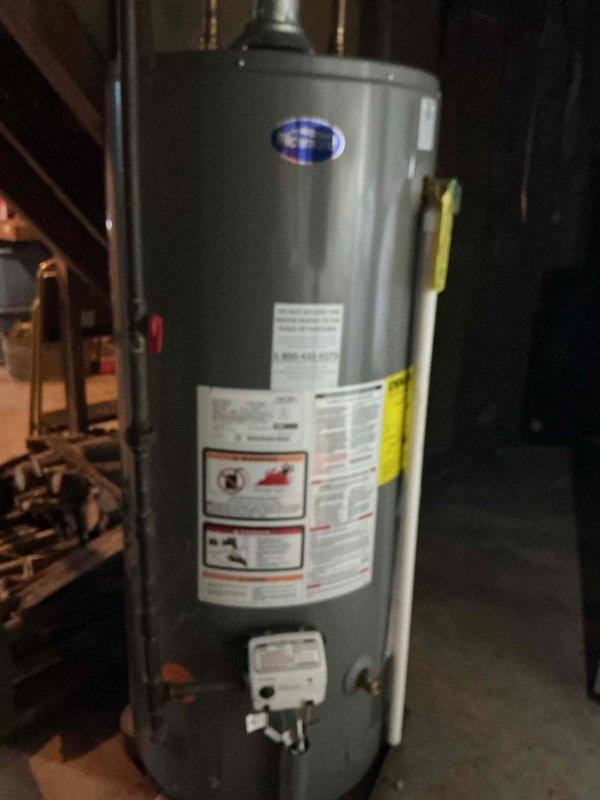 Performed annual maintenance inspection on a 12-year-old gas furnace. Checked and documented condition of blower assembly, which showed normal dust accumulation consistent with unit age. Visual inspection of water heater was also conducted for reference. No operational issues identified with the heating system. Discussed preventive maintenance recommendations with customer.