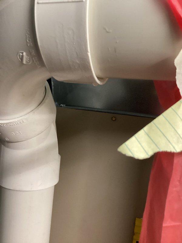 Responded to service call for furnace exhaust issue. Identified poorly glued PVC pipe joints leaking condensation from the exhaust system. Removed damaged section and replaced with new PVC piping, restoring proper operation of the furnace exhaust line.