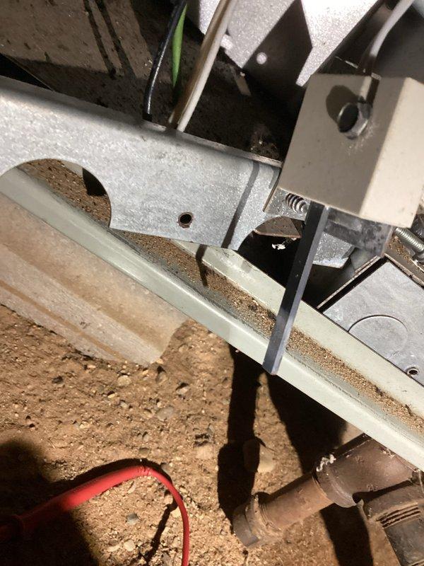 Performed annual inspection on Trane XE90 furnace and identified numerous repair needs. Examined components in crawl space including plumbing fixtures and electrical connections. Provided repair estimates and replacement options to customer, who will contact LP company regarding regulator replacement.