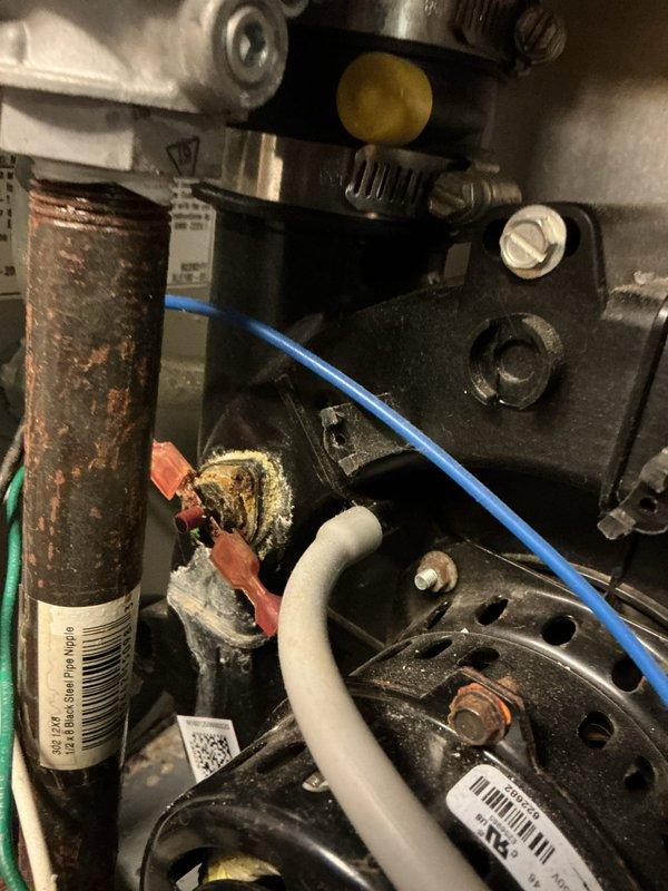 Diagnosed 8+ year old furnace with no heat condition. Located and replaced failed low pressure switch and inducer limit switch, resolving the recurring issue that had previously occurred in January. System now functioning properly after component replacement.
