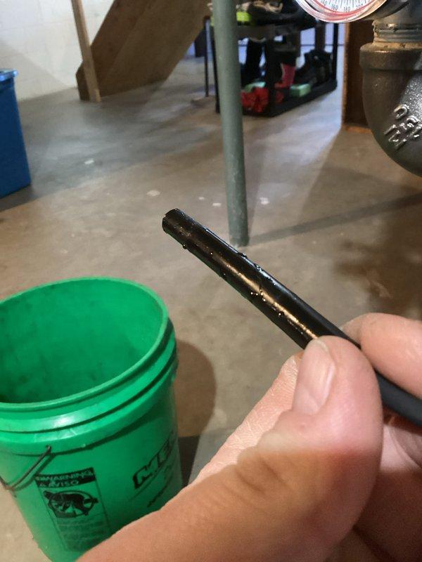 Responded to no heat complaint where customer reported boiler not operating and cold pipes. Diagnostic testing revealed a cracked sensor well. Replaced temperature sensor and immersion well, restoring proper boiler operation and heat to the system.