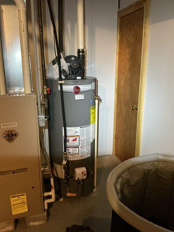 Responded to no heat call for LP furnace in a 25+ year old residential system. Diagnostic testing revealed failed igniter preventing burner ignition despite fan operation. Replaced igniter component, restored proper ignition sequence and verified normal heating operation with ambient temperature at 40°F and dropping.
