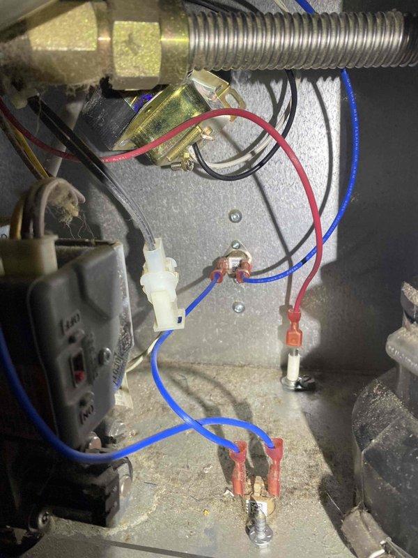 Responded to no heat emergency call for an aging furnace system. Diagnostic testing revealed a failed transformer as the root cause of the heating failure. Replaced defective transformer, verified proper voltage readings across control circuit, and confirmed normal system operation through complete heating cycle.