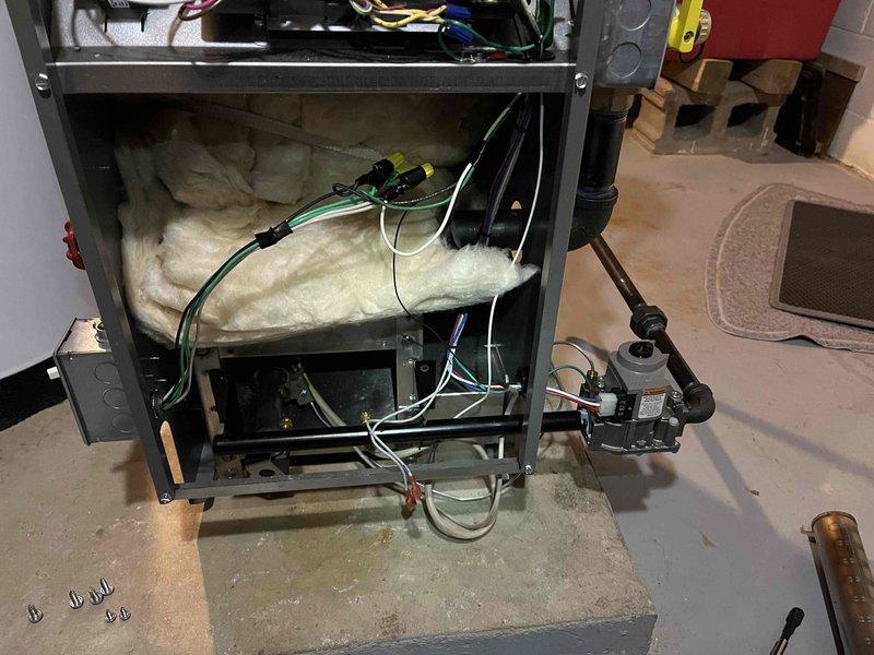 Performed annual heat inspection on boiler under Partner Plan. Detected dangerously high carbon monoxide levels exceeding 700ppm. Reduced gas pressure from 3.8 to 3.4 per tech support guidance, which improved readings but did not fully resolve the issue. Diagnosed faulty inducer motor with broken flange drawing excessive current and a failing capacitor. Parts identified for warranty replacement with follow-up combustion testing scheduled after repair.