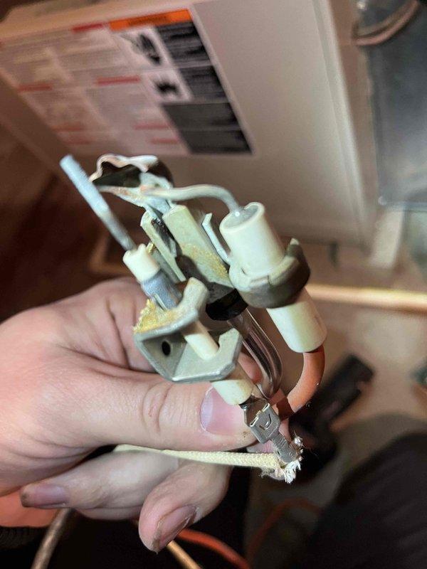 Responded to no heat call where customer reported unit starts but doesn't ignite. Diagnostic testing revealed a deteriorating flame sensor and sticking gas valve causing ignition failure. Combustion analysis showed normal oxygen and CO2 levels with no carbon monoxide present. Presented customer with repair options and system replacement alternatives to resolve the intermittent heating issue.