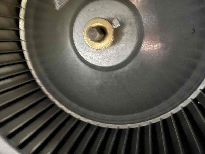 Completed annual preventative maintenance service on customer's furnace as part of prepaid maintenance agreement. Inspected blower wheel assembly and found system to be functioning properly with all components in good working order. No issues identified during the maintenance visit.