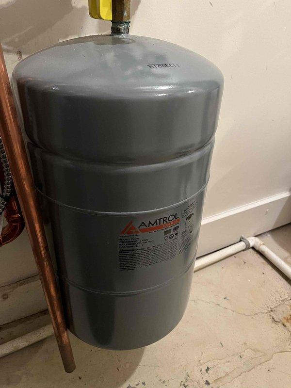 Conducted annual preventative maintenance on Triangle Tube Boiler. Identified multiple critical failures including ruptured expansion tank bladder, leaking pressure sensor, and heat exchanger leaking carbon monoxide. Shut off gas supply to boiler for safety while maintaining water circulation through pumps to help prevent freeze damage. Customer advised to utilize space heaters until system can be repaired.
