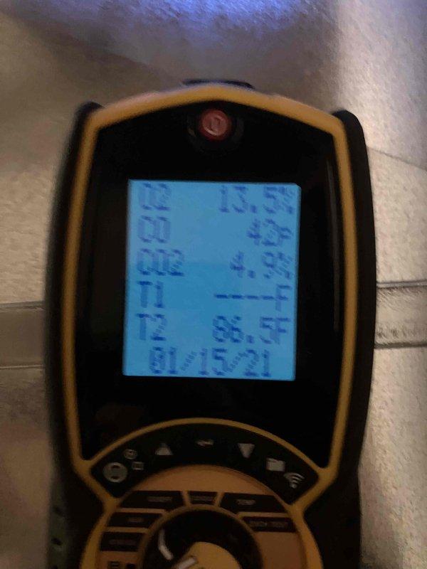 Performed scheduled fall heating tune-up on customer's furnace unit under partnership program. Conducted comprehensive diagnostic testing with digital measurement device, checking system parameters and pressure readings. Inspected blower wheel assembly for proper operation and cleanliness, confirming normal working condition without visible damage or unusual buildup. Provided preventive maintenance recommendations to customer.