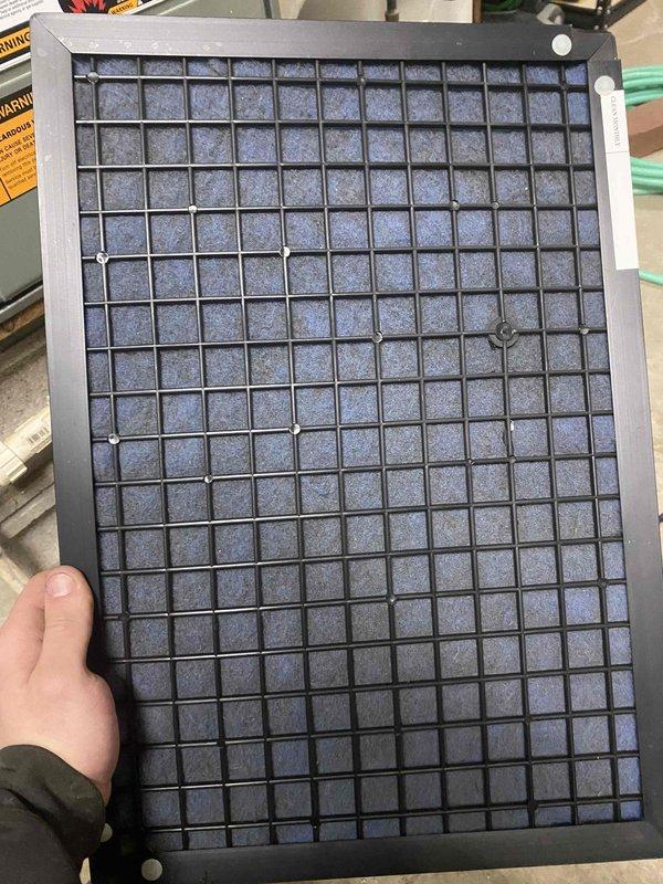 Responded to no-heat service call for 25-year-old HVAC system. Diagnosed faulty thermostat and heavily soiled air filters restricting proper airflow. Installed new compatible thermostat and replaced contaminated filters, restoring system functionality and improving heating efficiency.