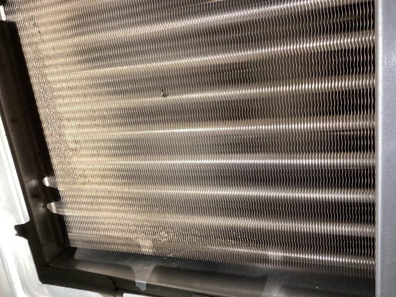 Responded to no heat call and performed blower assembly removal for thorough cleaning of both the blower wheel and secondary heat exchanger. Visual inspection revealed dust accumulation on heat exchanger coils and fan blades. Completed comprehensive cleaning of components to restore proper airflow and system function, with recommendation for side-mounted filter installation to prevent future buildup.