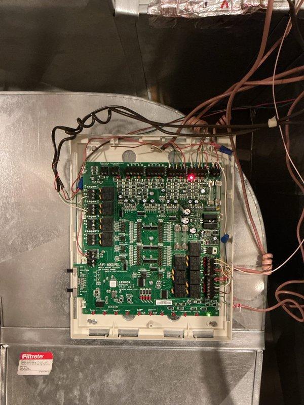 Performed diagnostic inspection on furnace control system. Identified issues with humidifier components requiring attention. Service was incomplete due to scheduling constraints; arranged for follow-up visit to complete humidifier repair and install humidifier stat.
