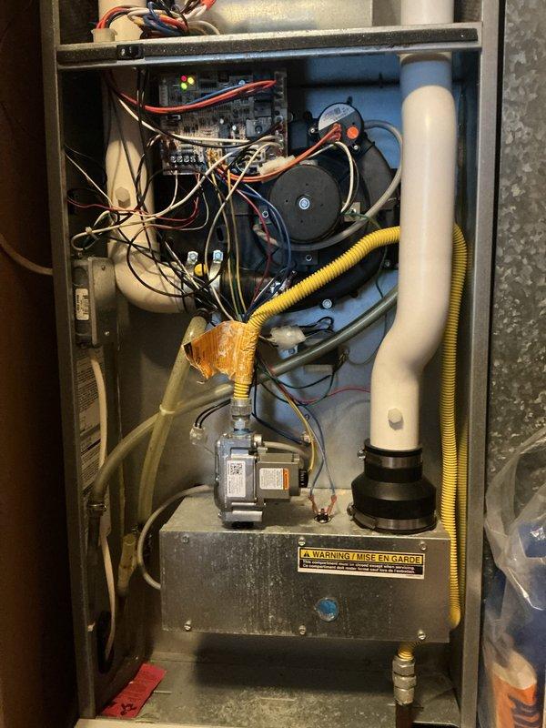 Completed replacement of faulty ignitor with OEM compatible part on customer's furnace. Performed comprehensive testing after installation to verify proper ignition sequence and functionality. System now operating correctly with normal flame sensing and heating performance.
