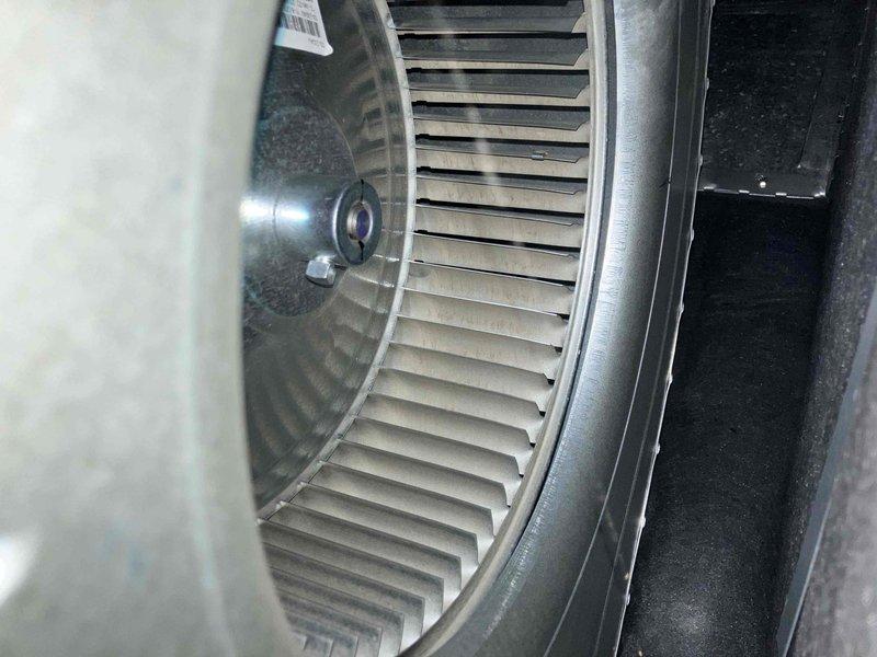 Performed annual inspection on 4+ year old furnace. Inspected blower wheel assembly for proper operation and conducted combustion analysis with readings of O2 10.9%, CO 31ppm, CO2 5.7%, and stack temperature 86.3°F, all within acceptable parameters.