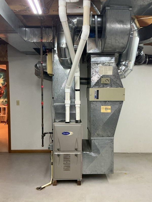 Provided customer education on proper operation of their HVAC system, including humidistat settings and general equipment functions. Performed visual inspection of Carrier furnace unit with PVC venting and associated air handler/ductwork system. Customer recently relocated from California and required orientation to their home comfort equipment for proper seasonal operation.