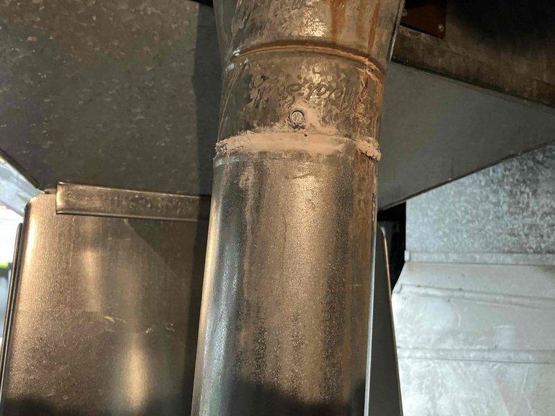 Performed annual preventive maintenance on existing furnace system. Identified significant corrosion on copper piping and moisture issues causing rust formation on multiple components. Documented extensive water damage and component wear with photos for future reference; customer was provided with separate estimate for recommended furnace replacement.